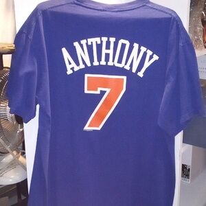 New York Knicks ANTHONY 7  T-shirt  Good Condition Mens Large